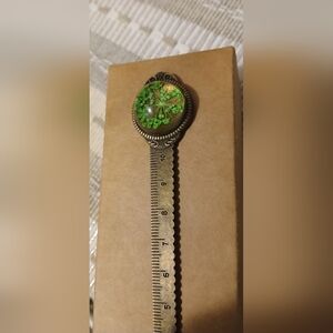 Green Flower Bookmark/Ruler
